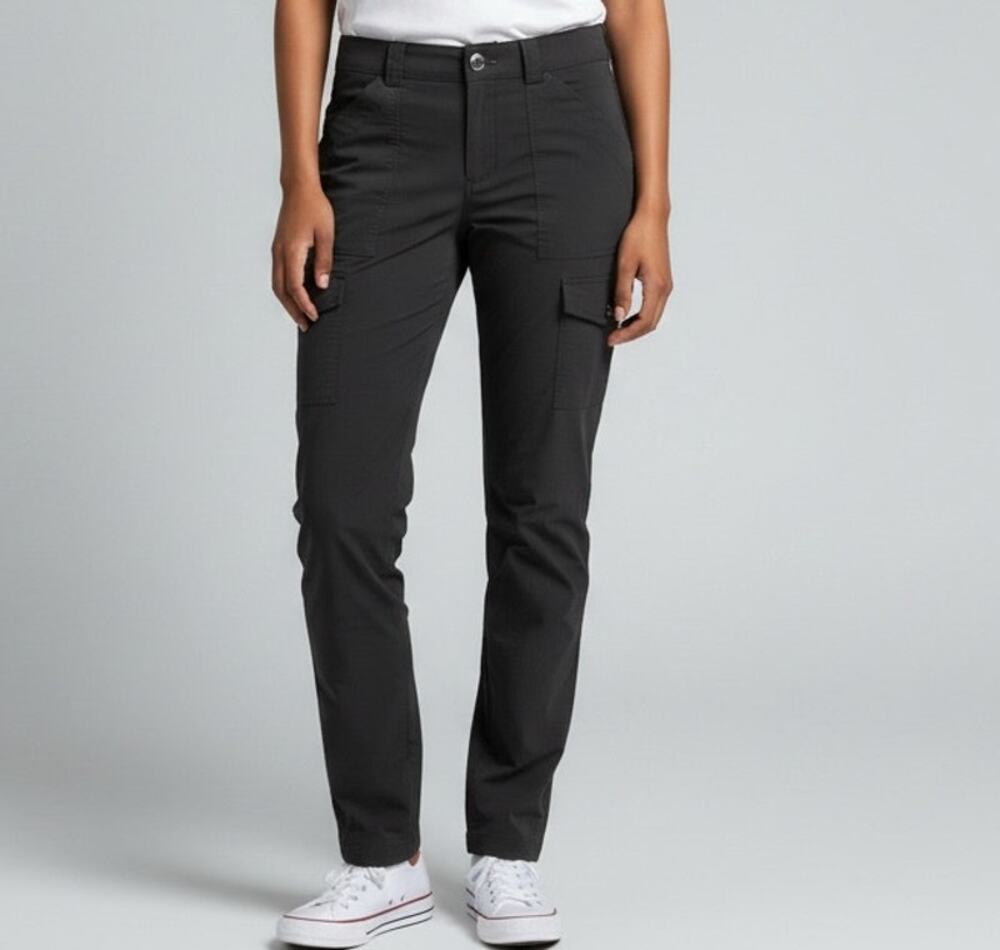 Anatomie Women S Black Travel Cargo Pants Stretch Utility Lightweight Pockets